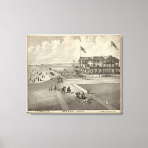 Neptune House, Ocean Beach, NJ Canvas Afdruk