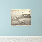 Neptune House, Ocean Beach, NJ Canvas Afdruk (Insitu (Houten vloer))