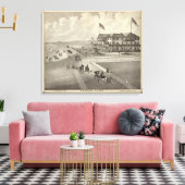 Neptune House, Ocean Beach, NJ Canvas Afdruk (Insitu (Woonkamer))