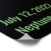 Neptune James Webb Photo NIRCam Afbeelding Green T Poster (Hoek)