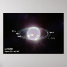 Neptune James Webb Photo NIRCam Afbeelding White T