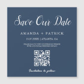 Neptune minimalistische QR-code bewaart de datumma (Voorkant)