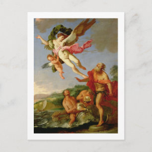 Neptune Nadering Coronis, 1665-70 (olie op canvas) Briefkaart