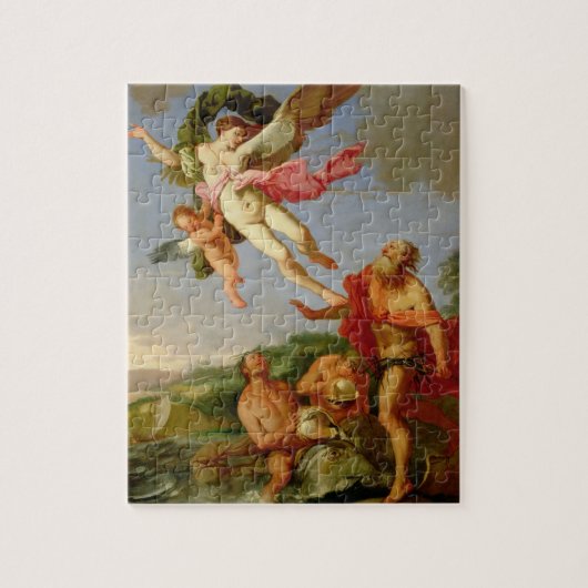 Neptune Nadering Coronis, 1665-70 (olie op canvas) Legpuzzel (Verticaal)