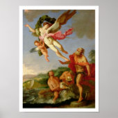 Neptune Nadering Coronis, 1665-70 (olie op canvas) Poster (Voorkant)