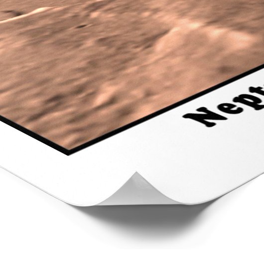 Neptune op Triton's Horizon Poster (Hoek)