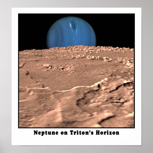 Neptune op Triton's Horizon Poster (Voorkant)