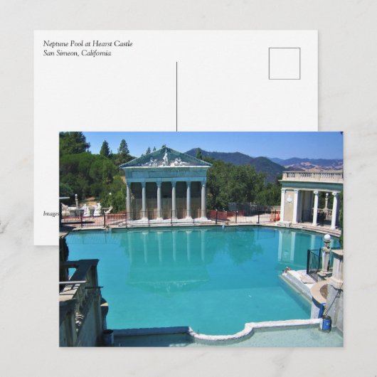 Neptune Pool op Hearst Castle, San Simeon, CA Briefkaart (Voorkant / Achterkant)