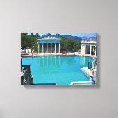 Neptune Pool op Hearst Castle, San Simeon, CA Canvas Afdruk (Voorkant)
