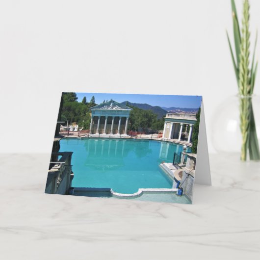 Neptune Pool op Hearst Castle, San Simeon, CA Kaart (Voorkant)
