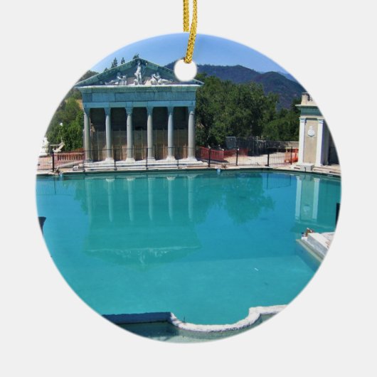 Neptune Pool op Hearst Castle, San Simeon, CA Keramisch Ornament (Voorkant)