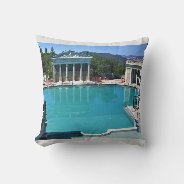 Neptune Pool op Hearst Castle, San Simeon, CA Kussen (Voorkant)