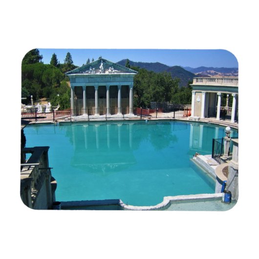 Neptune Pool op Hearst Castle, San Simeon, CA Magneet (Horizontaal)