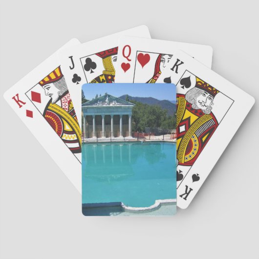 Neptune Pool op Hearst Castle, San Simeon, CA Pokerkaarten (Achterkant)