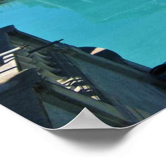 Neptune Pool op Hearst Castle, San Simeon, CA Poster (Hoek)