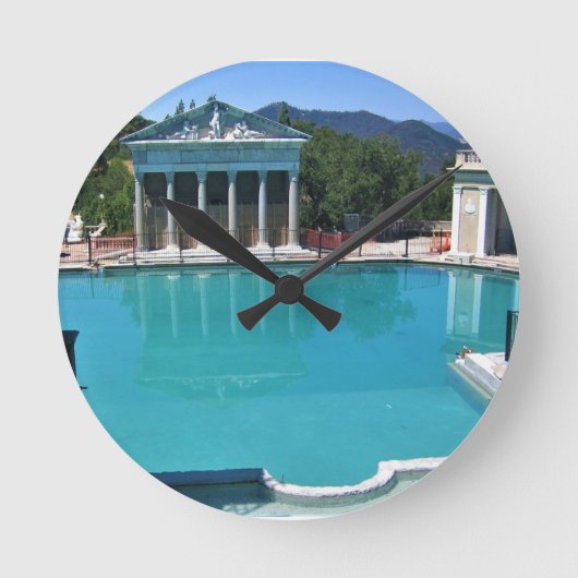 Neptune Pool op Hearst Castle, San Simeon, CA Ronde Klok (Voorkant)