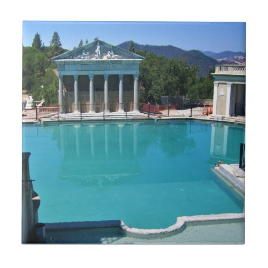 Neptune Pool op Hearst Castle, San Simeon, CA Tegeltje (Voorkant)