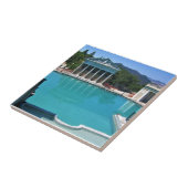Neptune Pool op Hearst Castle, San Simeon, CA Tegeltje (Zijkant)