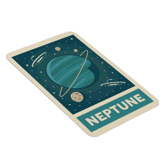 Neptune Retro Galaxy UFO Magneet (Rechterzijde)