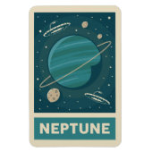 Neptune Retro Galaxy UFO Magneet (Verticaal)