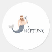 Neptune Ronde Sticker (Voorkant)