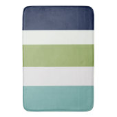 Neptune, Seashell, Green en Navy Stripes T Badmat (Voorkant Verticaal)