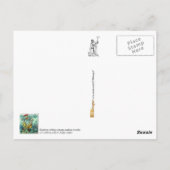 Neptune zit onder zonken wrakken briefkaart (Achterkant)