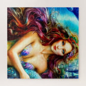 Neptunes dochter Fantasy Mermaid Art Legpuzzel (Horizontaal)