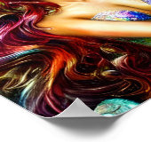 Neptunes dochter Fantasy Mermaid Art Poster (Hoek)