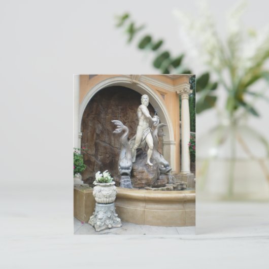 Neptunes fontein briefkaart (Staand voorkant)