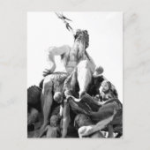 Neptunes fontein in Berlijn, Duitsland Briefkaart (Voorkant)