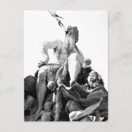 Neptunes fontein in Berlijn, Duitsland Briefkaart