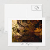 Neptune's Grotto, Sardinië wit briefkaart (Voorkant / Achterkant)