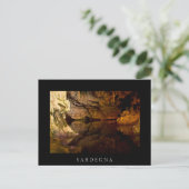 Neptune's Grotto, Sardinië zwart briefkaart (Staand voorkant)
