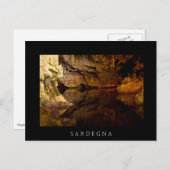 Neptune's Grotto, Sardinië zwart briefkaart (Voorkant / Achterkant)