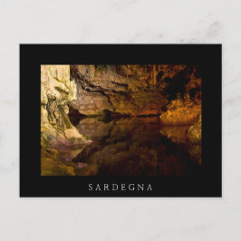 Neptune's Grotto, Sardinië zwart briefkaart
