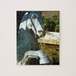 Neptune's Horse, Plaza Fountain Detail 2 Legpuzzel