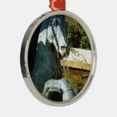 Neptune's Horse, Plaza Fountain Detail 2 Metalen Ornament (Rechts)