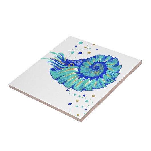 Neptune's Nautilus Tegeltje (Zijkant)