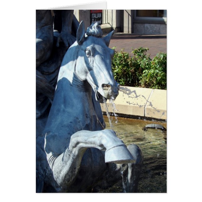 Neptunes paard, Plaza Fountain Detail (Voorkant)