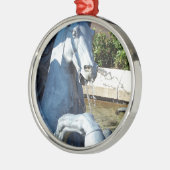 Neptunes paard, Plaza Fountain Detail Metalen Ornament (Links)
