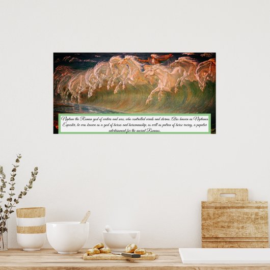 Neptunes paarden poster print (Keuken)
