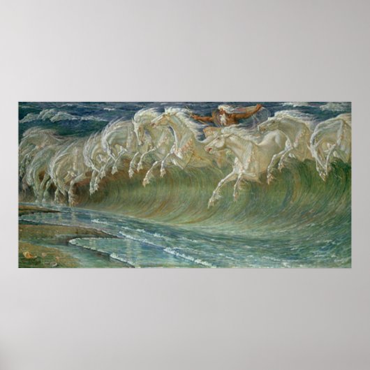 Neptunes paarden poster print (Voorkant)