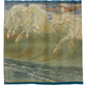Neptunes paarden van Walter Crane Douchegordijn (Voorkant)