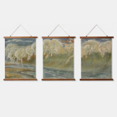 Neptunes paarden van Walter Crane Hangend Wandkleed (Driedubbel)