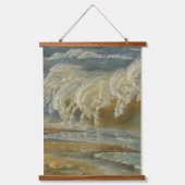 Neptunes paarden van Walter Crane Hangend Wandkleed (Voorkant)