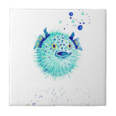 Neptunes Pufferfish Tegeltje (Voorkant)