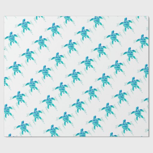 Neptunes schildpad cadeaupapier (Vlak)