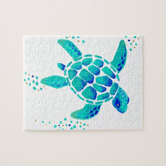 Neptunes schildpad legpuzzel (Horizontaal)