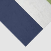 Neptunes, Seashell, Green and Navy Stripes Tissuepapier (Detail)